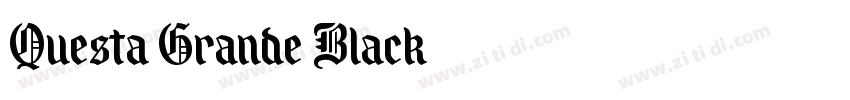 Questa Grande Black字体转换